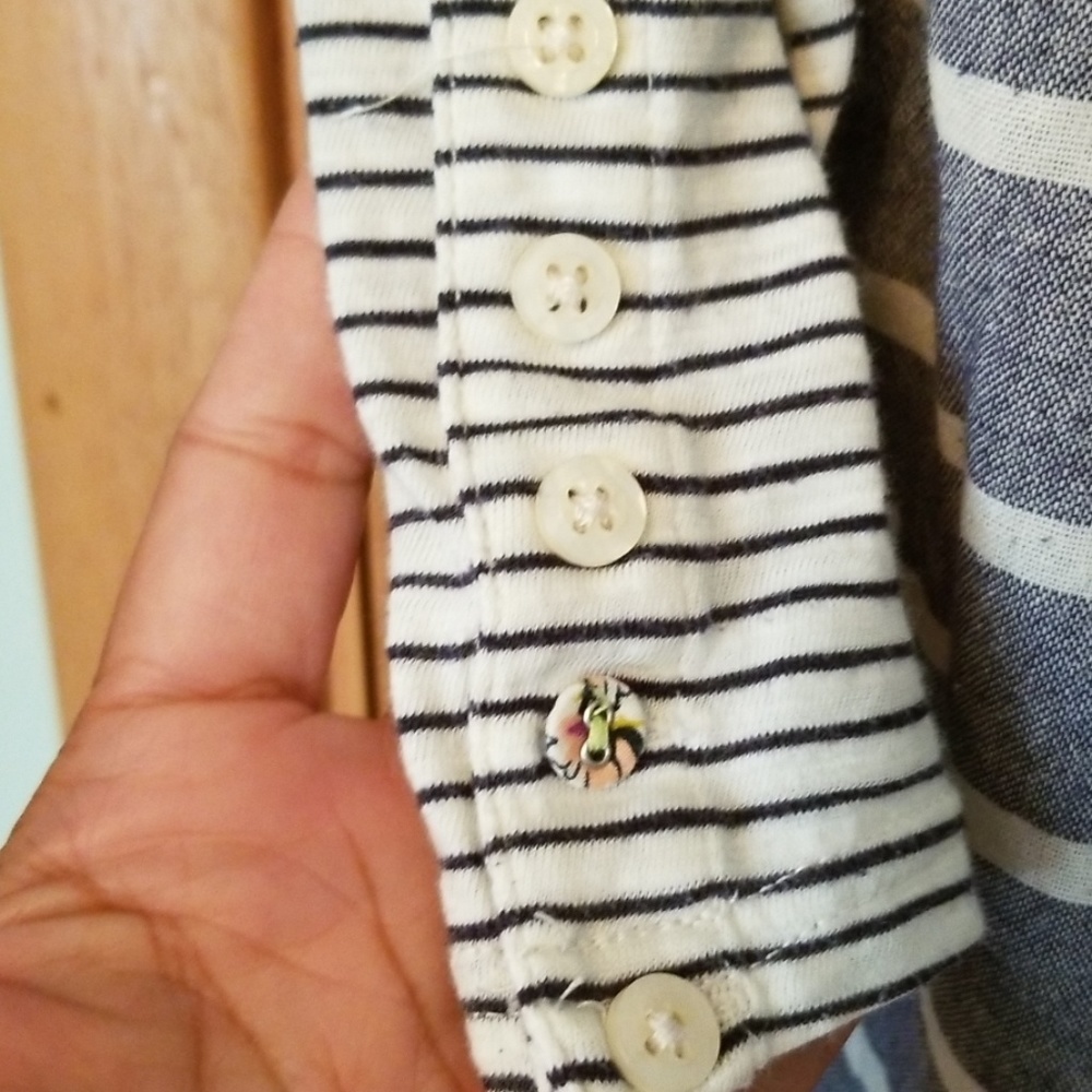 Anthropologie Postmark Striped Shirt sz Sml - Picture 4 of 5
